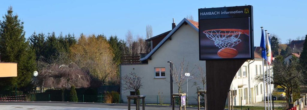 écran informations mairie