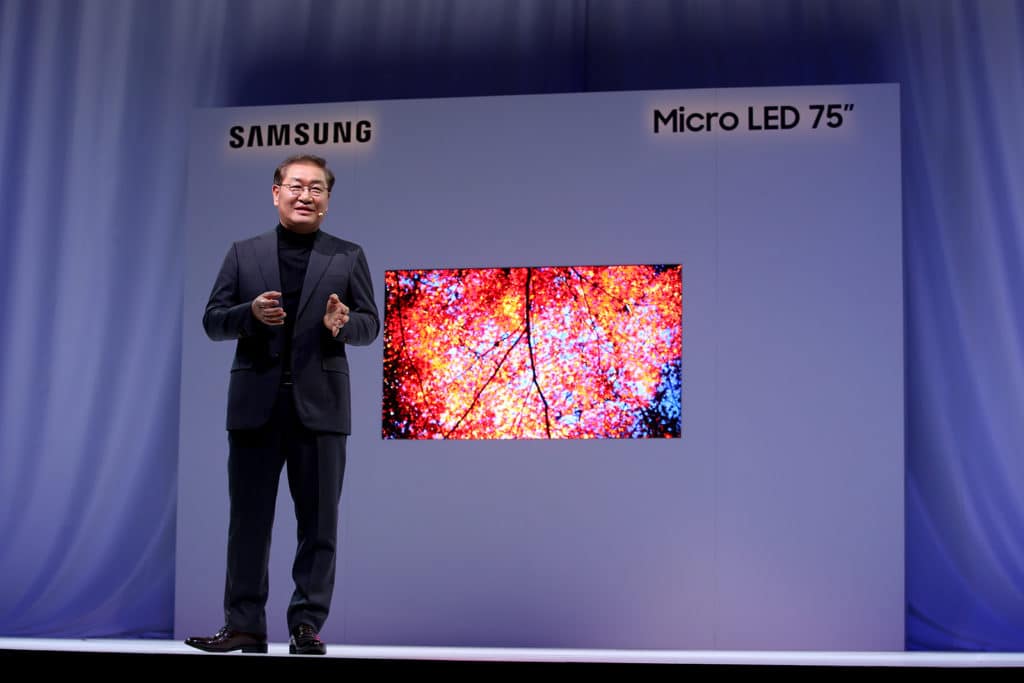 Samsung CES 2019 présentation micro LED