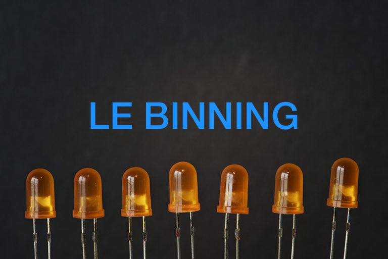 Illustration article de blog sur le binning LED