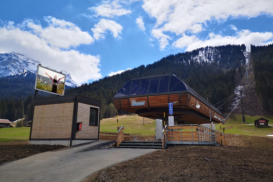 écran géant extérieur - station les diablerets