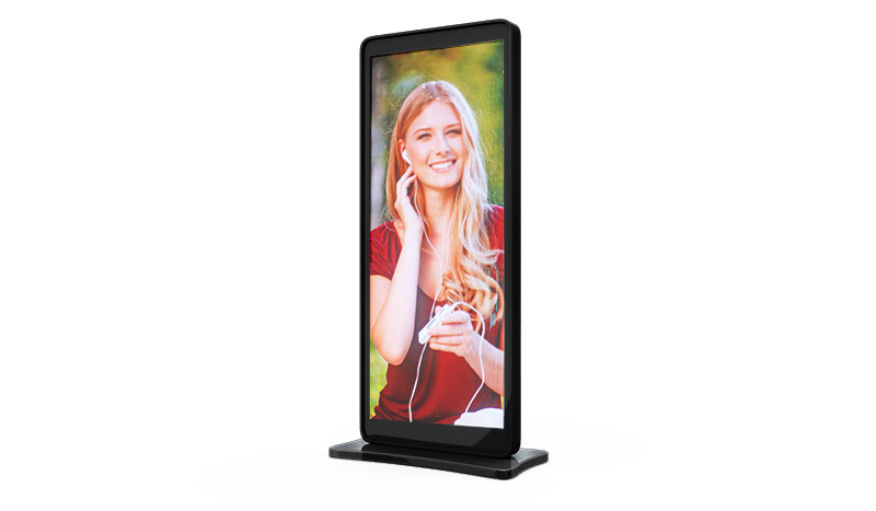 Totem video en vitrine