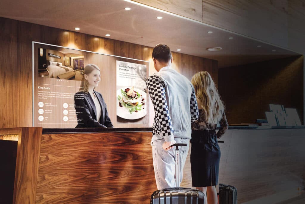 투명한 Comptoir OLED 화면