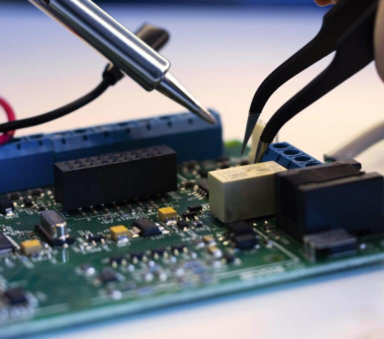Zoom maintenance électronique d'une carte PCB