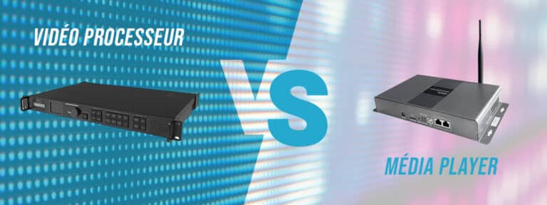 Illustration comparative entre un video processeur et un media player