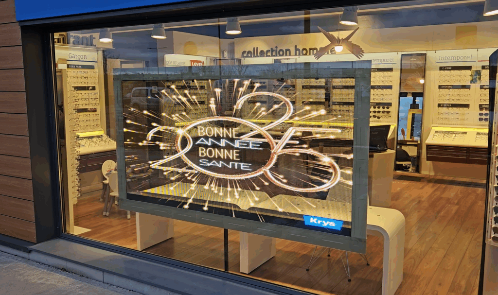 ecran LED transparent holographique X7-AIR Krys Digoin
