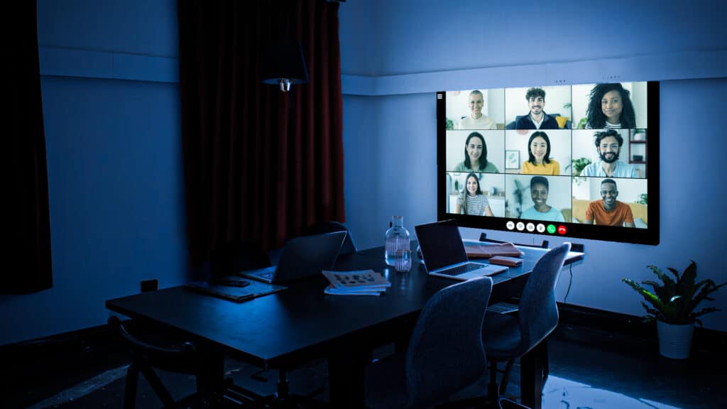 image écran salle de réunion site Winlight