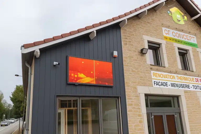 Écran LED extérieur en Façade - gamme CITY 6m² P6 - CF Concept (38)