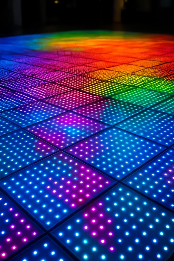 Plancher LED à pitch large pour effet de lumières