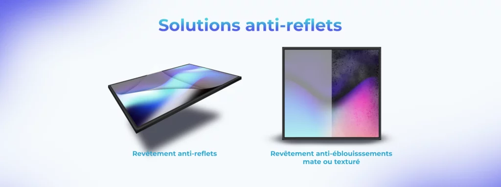 visuel comparatif solution antireflet