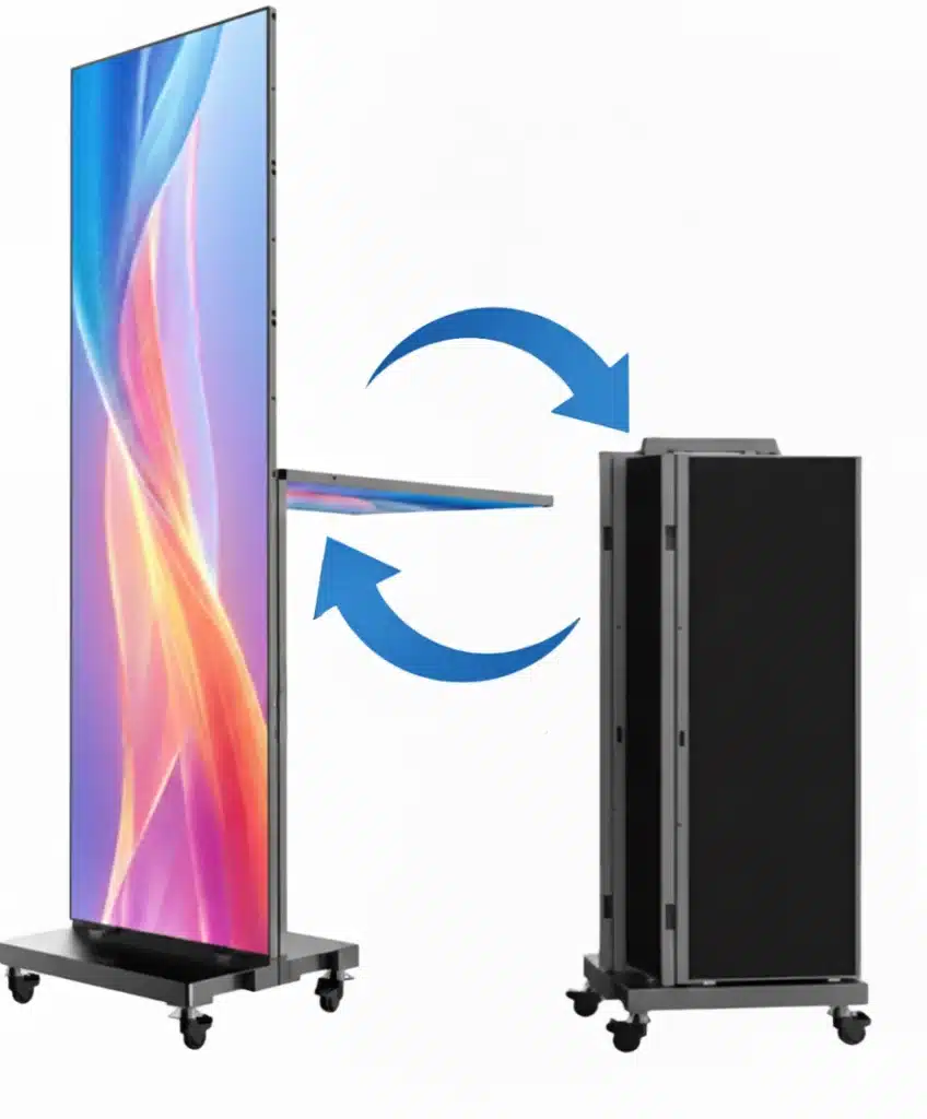 chevalet restaurant led pliable 